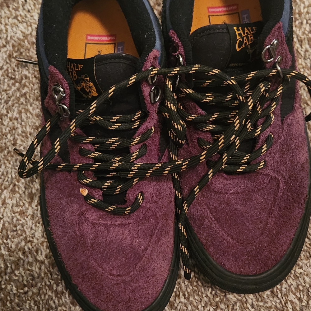 Vans Half Cab Purple and Black Sneakers. Without A Box.